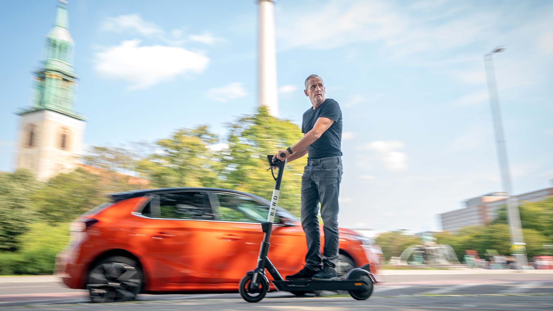 Auf dem Roller durch Berlin